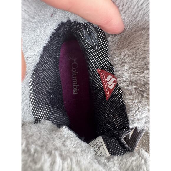 Columbia Minx Shorty Omni-Heat Winter Boot Waterproof Gray Quilted Size 6 Womens - Picture 10 of 14